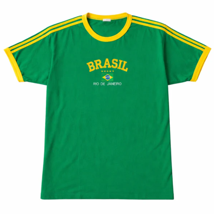 Camiseta Retrô Brasil Rio de Janeiro Verde | Copa 2026/2027 - Feminino