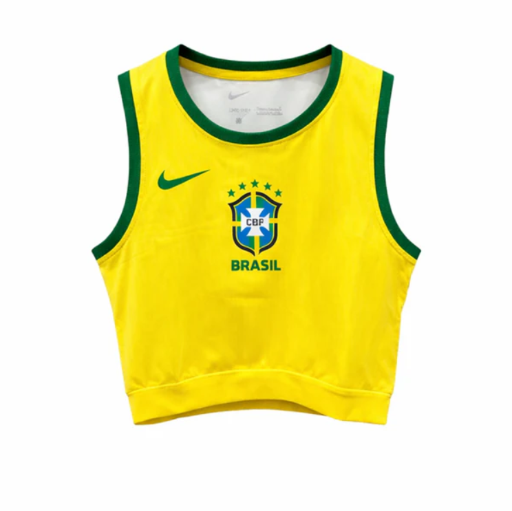 Cropped da Seleção Brasileira Oficial | Copa 2026/2027 - Feminino
