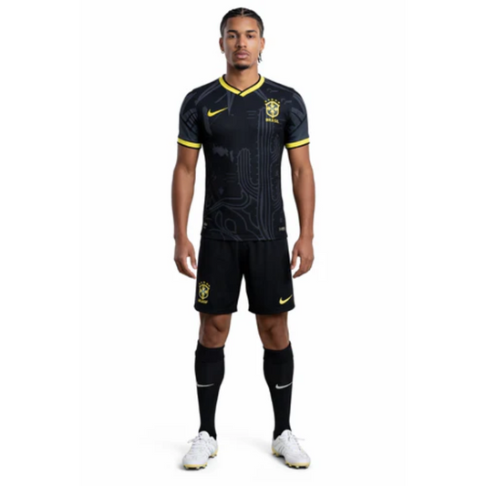 Camisa da Seleção Brasileira Preta | Copa 2024/2025 - Masculina
