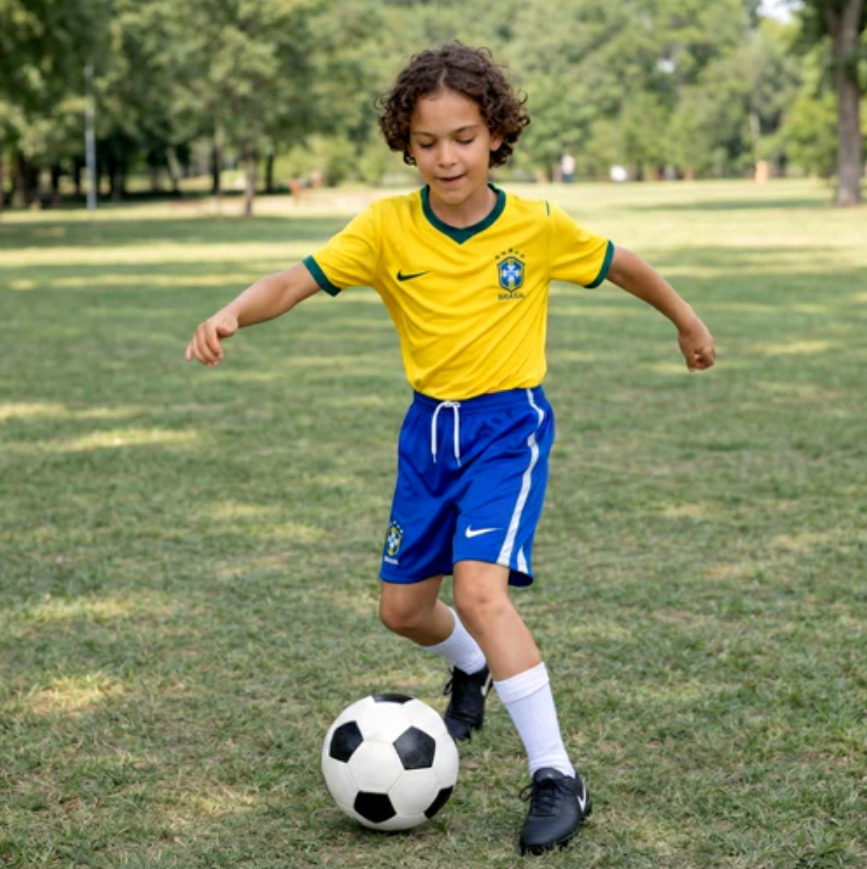 Camisa Infantil da Seleção Brasileira Oficial | Copa 2026/2027
